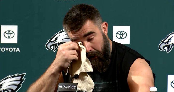 Jason Kelce tearily announces NFL retirement after 13 years with Eagles – National