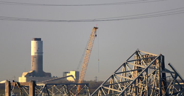 Baltimore bridge collapse: Cranes arrive to begin wreckage removal – National