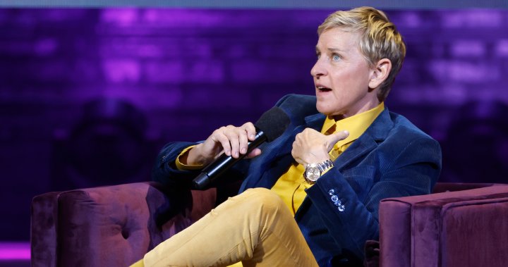 Ellen DeGeneres jokes she was ‘kicked out’ of showbiz for being ‘mean’ – National