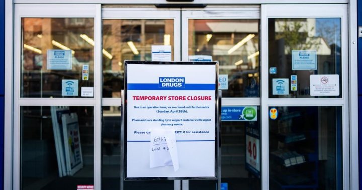 London Drugs stores in Western Canada remain closed, cybersecurity incident confirmed