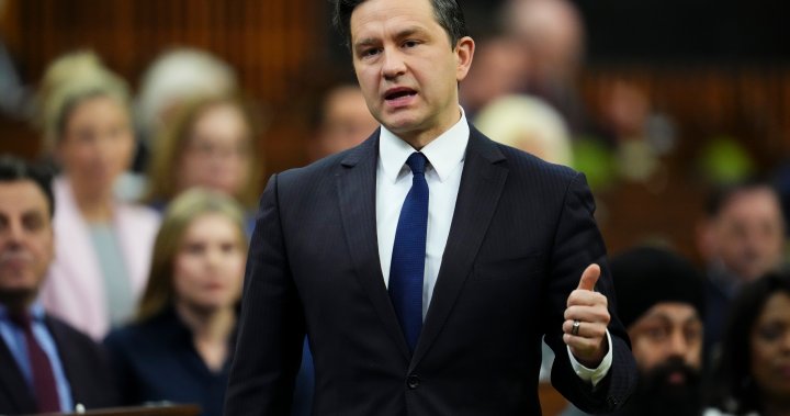 Poilievre booted from House of Commons after calling Trudeau a ‘wacko’ – National