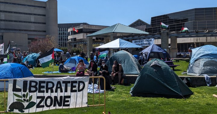 12-hour encampment at Western U draws more than 100 pro-Palestinian demonstrators – London