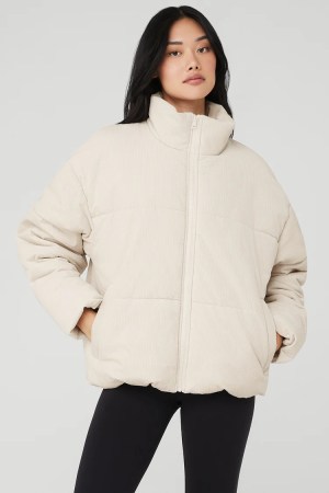 Alo Yoga corduroy stage puffer