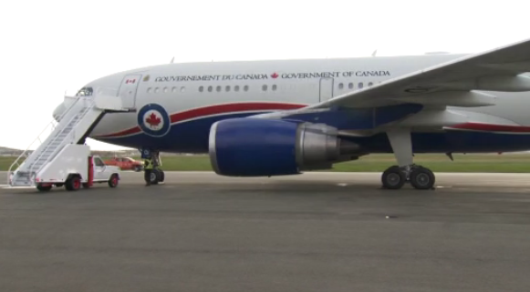 A Government of Canada plane arrives in Newfoundland on Saturday, May 25.