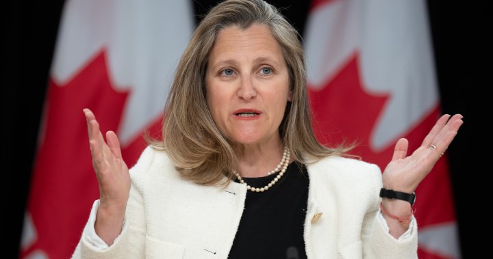 Few details from Freeland on ‘internal’ review into alleged colluders – National