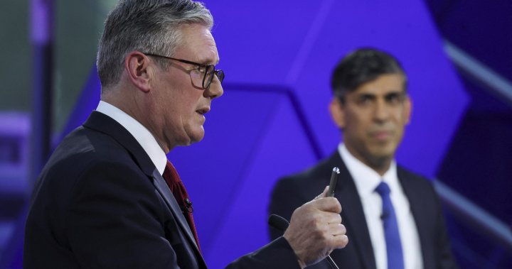 Sunak, Starmer get heated in final debate before U.K. election – National