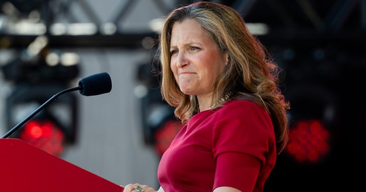 Freeland says she has ‘confidence’ to do her job after reports of tension – National