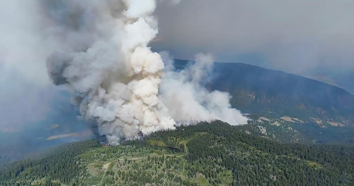 Wildfire near Spences Bridge sparks ‘tactical evacuations,’ new fires flare near Nelson