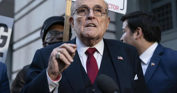 Lawsuit seeks Rudy Giuliani’s assets to collect US$148M defamation judgement – National