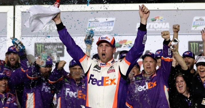 Stray puppy that brought Hamlin bad luck stays after driver advances in NASCAR playoffs – National