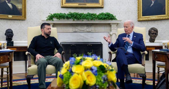 Biden pledges US$8B in Ukraine military aid as Zelenskyy visits Washington – National