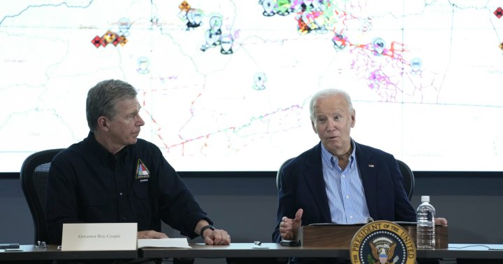 Hurricane Helene: Biden, Harris visit states reeling from deadly storm – National