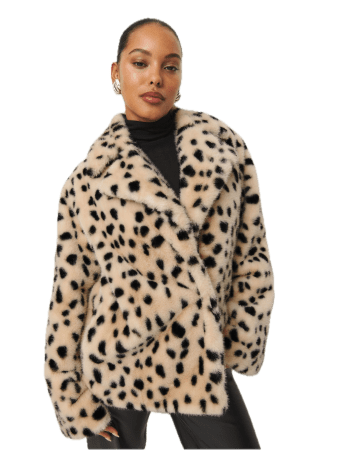 Reformation leopard coat