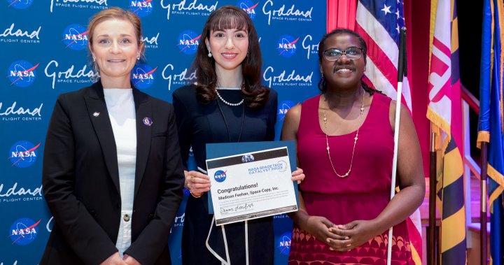 Young Edmonton woman developing 3D printer for space, working for NASA