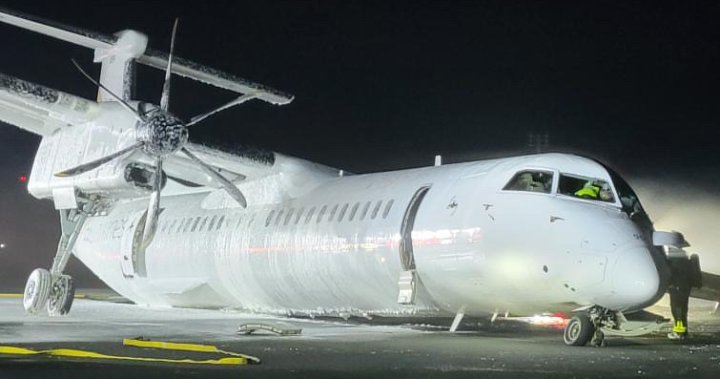 Plane with ‘suspected landing gear issue’ moved after rough Halifax landing