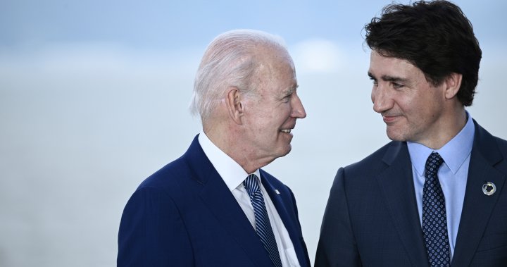 U.S.-Canada alliance stronger because of Trudeau, Biden says – National