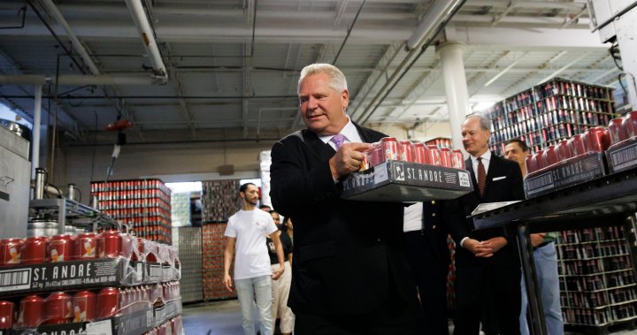 Ford tells LCBO to clear U.S. booze from shelves if Trump imposes tariffs